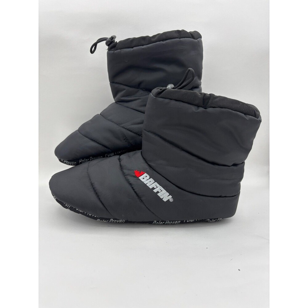 Baffin Cush Booty Insulated Slippers Black Unisex Large Men 7-8 Women 9-10